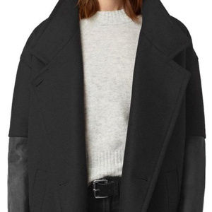 AllSaints Meade Lea Wool Coat - US 4